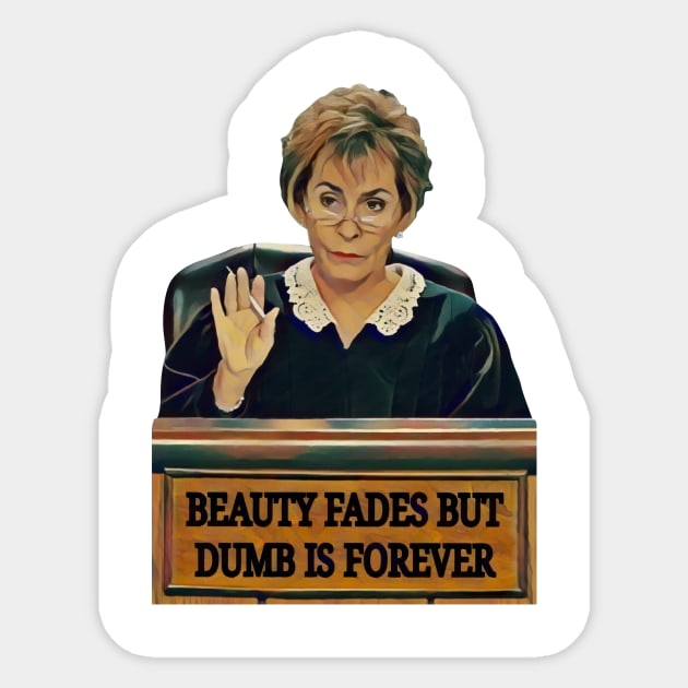 Judge Judy Sticker by BanyakMau